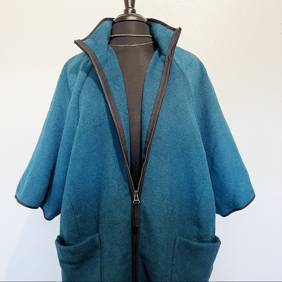 Old Navy Cardigan Green Patch Pockets Wool XL - Picture 2 of 8